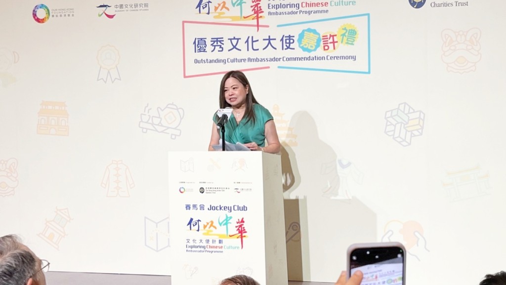 羅淑佩表示,中華文化需要年輕一代傳承。楊婉婷攝 羅淑佩表示,中華文化需要年輕一代傳承。楊婉婷攝