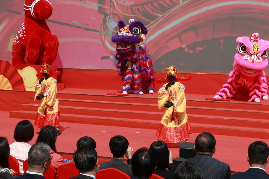 香港電台新春團拜，喜氣洋洋~