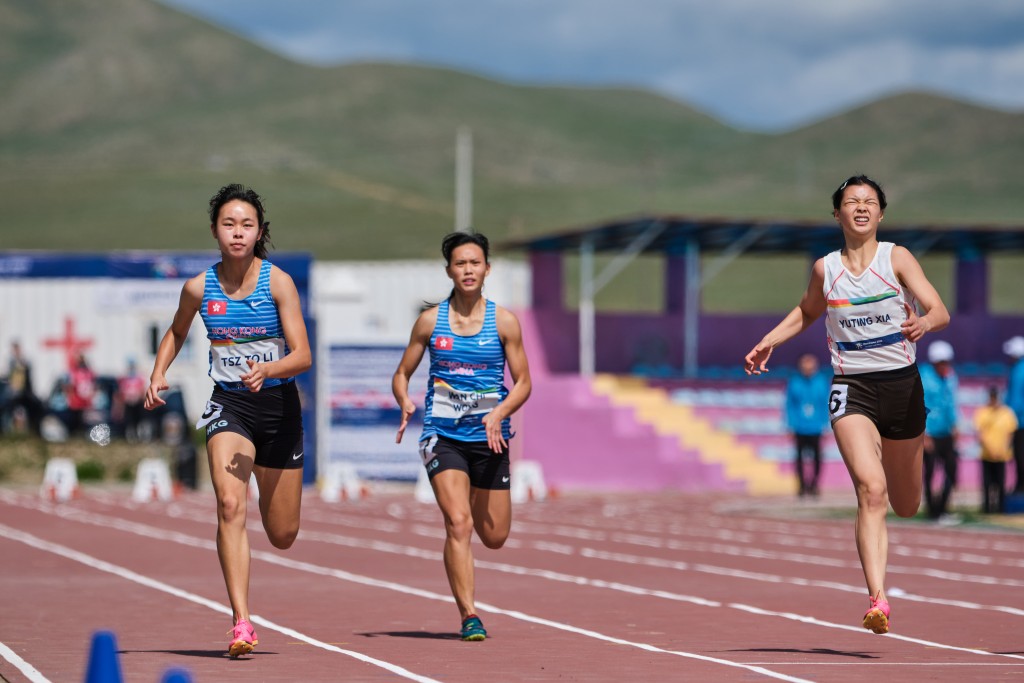 李紫桃100米奪金，時間是11秒99。 中國香港體育協會暨奧林匹克委員會圖片