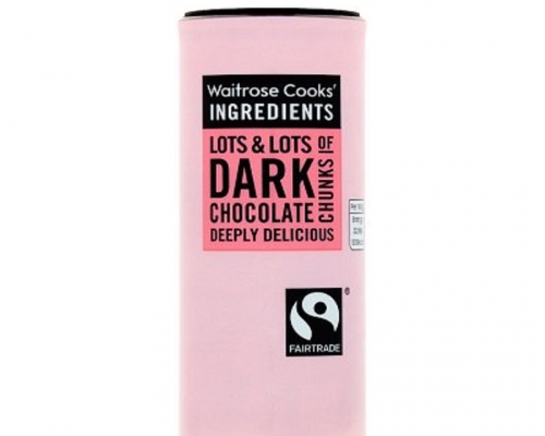 產品為Waitrose Cooks' Ingredients的Dark Chocolate Chunks。網上圖片