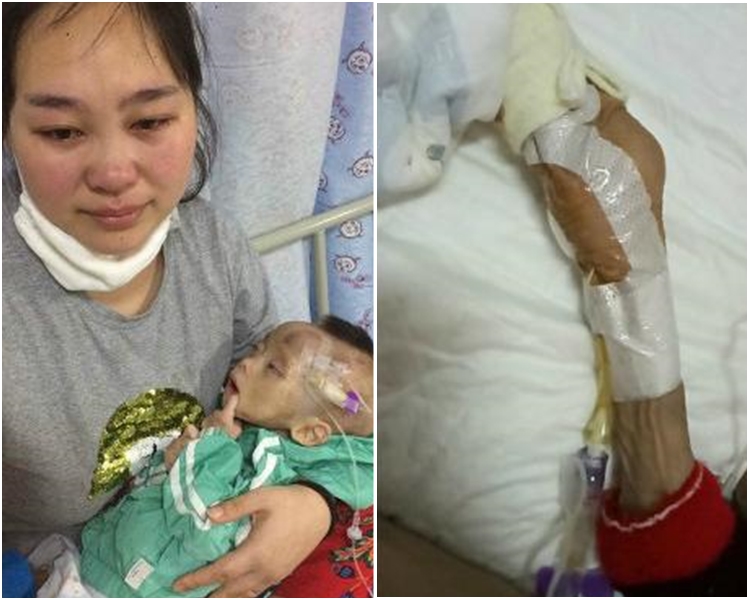 媽媽呂文清已帶他到4間醫院求醫，但仍無法找出病因。網圖