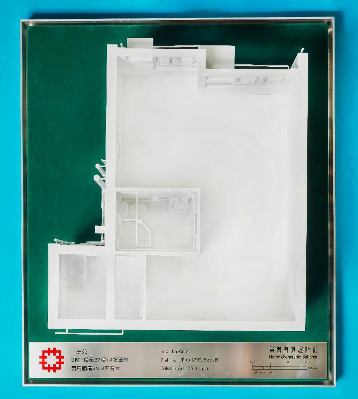 山麗苑B座1樓至37樓14號單位模型。