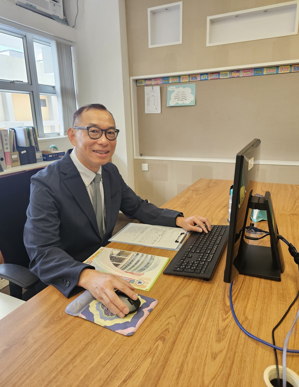 香港浸信會聯會小學黃劍峯校長(圖片來源:受訪者提供) 香港浸信會聯會小學黃劍峯校長(圖片來源:受訪者提供)