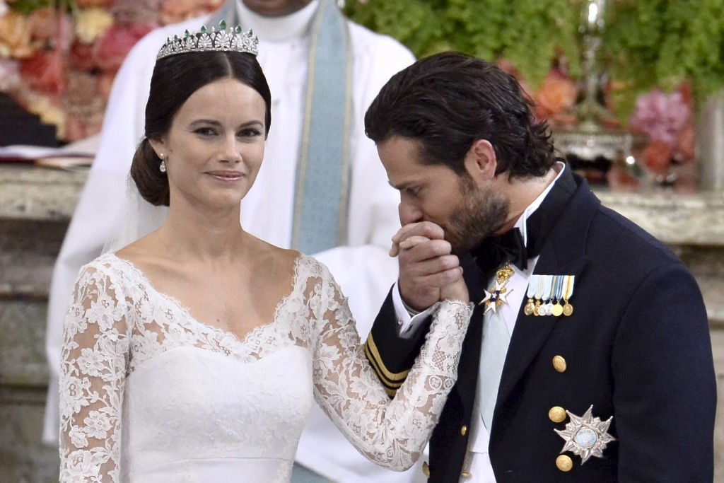 瑞典蘇菲亞王妃（Sofia Hellqvist）與卡爾菲利普王子於2015年結婚。 路透社