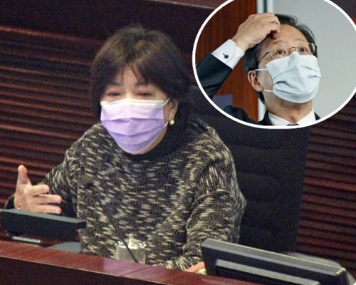 蔣麗芸駁斥郭家麒(小圖)「唔可以亂講,掌佢嘴巴」。資料圖片
