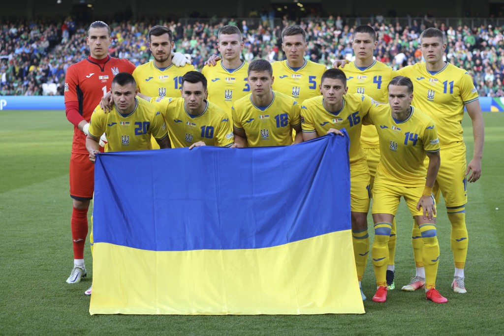 乌克兰今场起用大量年青球员。 AP