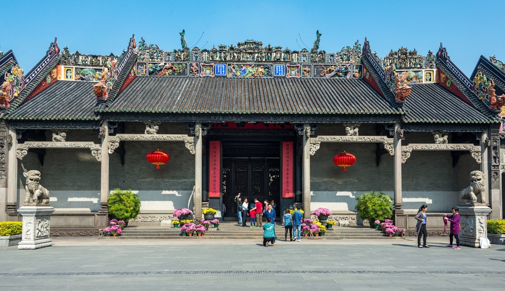 陈家祠，现关为广东民间工艺博物馆。