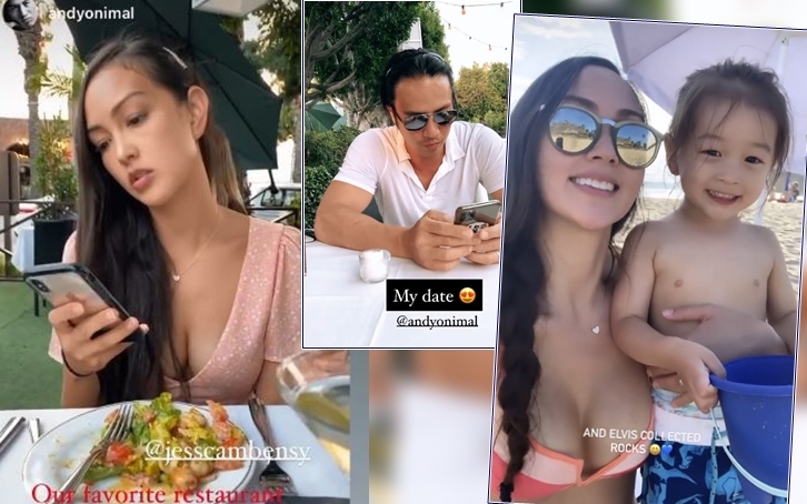 Jessica C同安志杰暫時放低仔女去拍拖撐枱腳。