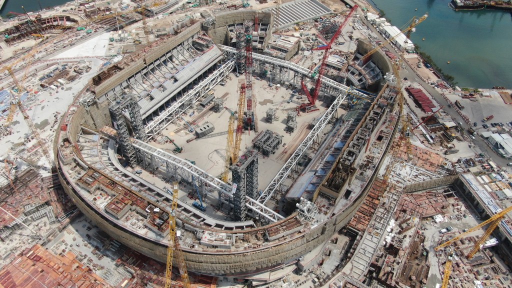 啟德體育園推出紀錄片《築 夢啟德》，呈現許多從未曝光的珍貴畫 面，包括建造歷程、場地籌備等。啟德體育園圖片