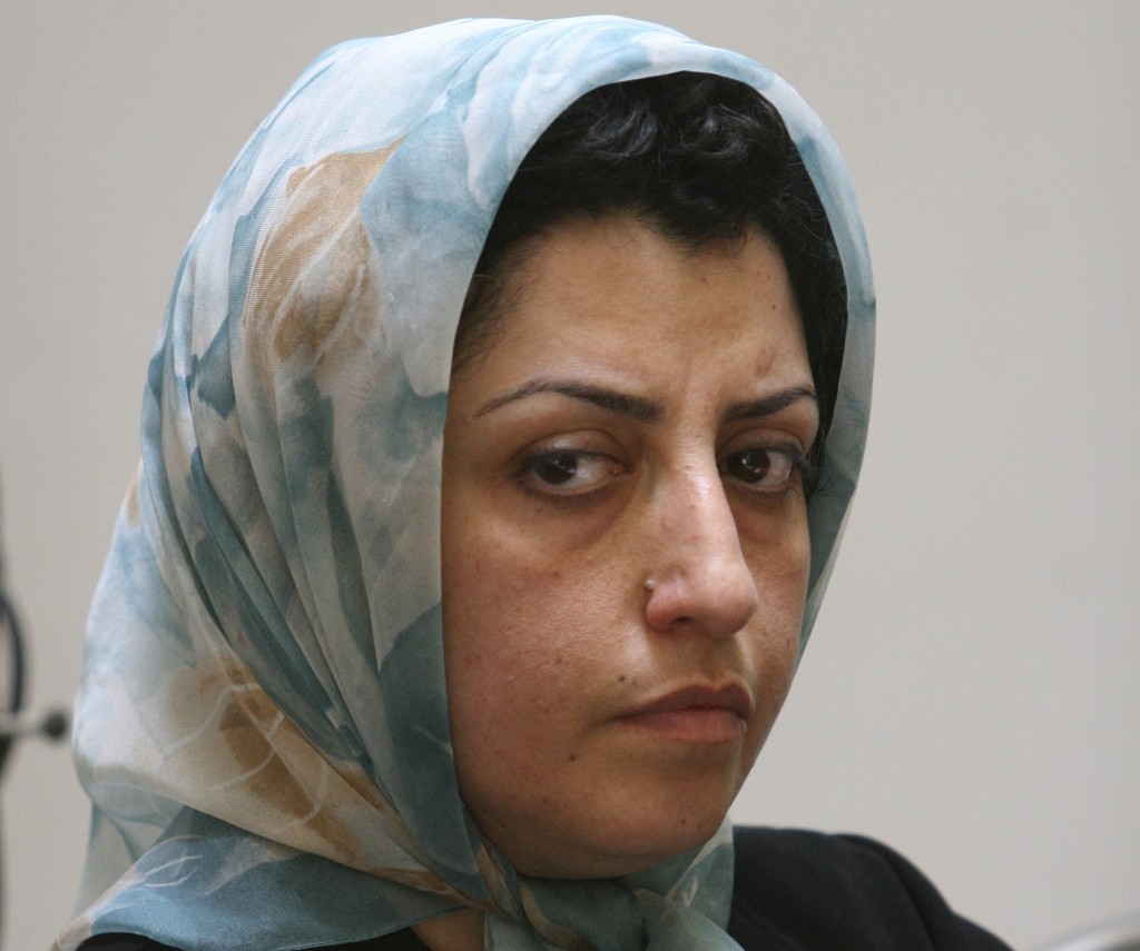 51岁的纳尔吉斯是伊朗女权人士斗士，长期为伊朗的人权奔走。 AP