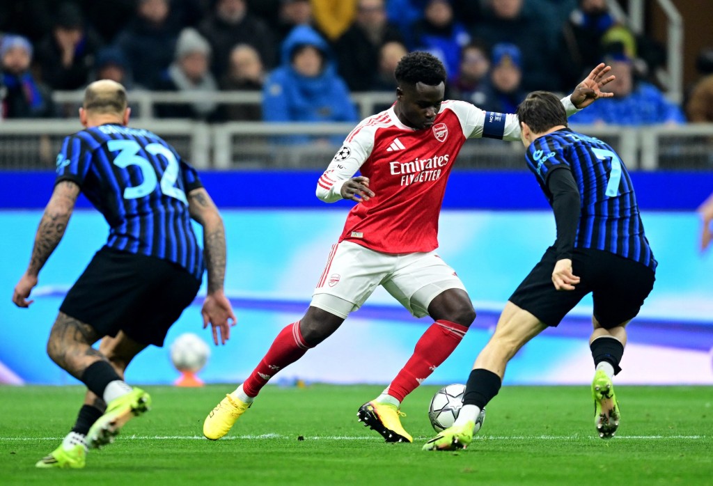 阿仙奴7戰全勝續排榜首。路透社