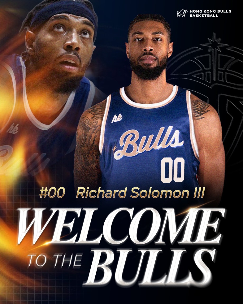 曾效力于CBA的内线悍将所罗门加盟球队弥补内线空缺。香港金牛图片