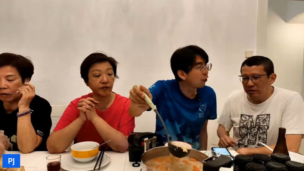 劉雅麗及YouTuber P仔到楊英偉位於維也納的家作客一同開餐。 劉雅麗及YouTuber P仔到楊英偉位於維也納的家作客一同開餐。