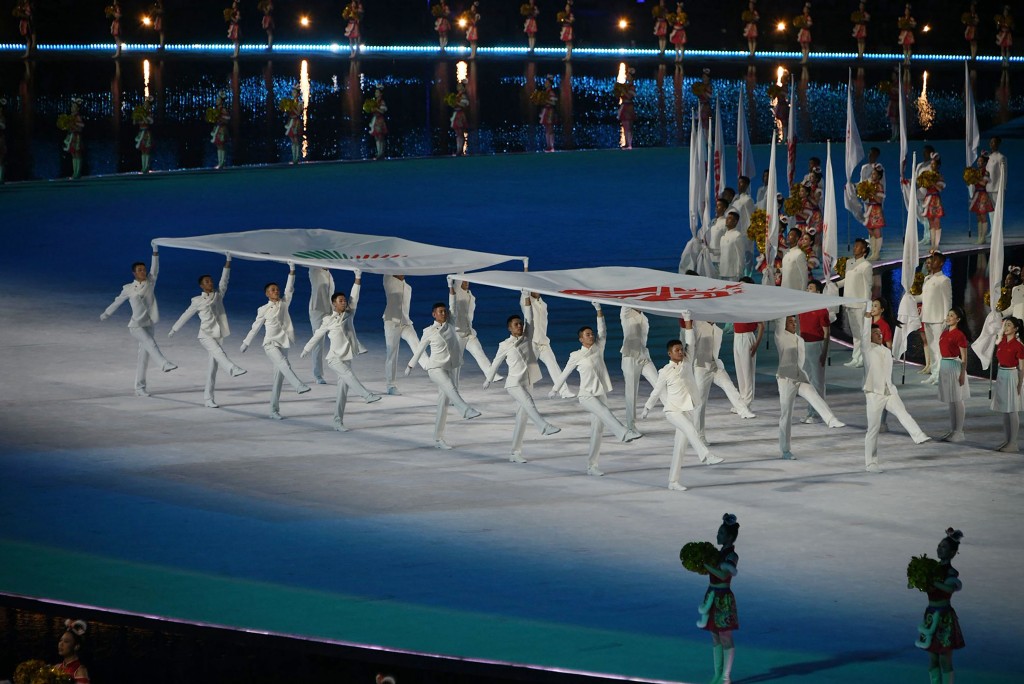 全運會開幕式。 全運會開幕式。