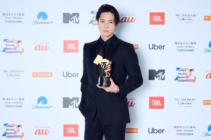 山下智久今日現身《MTV Video Music Award Japan 2023》。