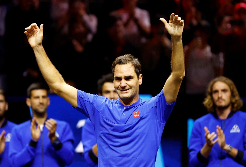 瑞士網球天王費達拿。Reuters資料圖片