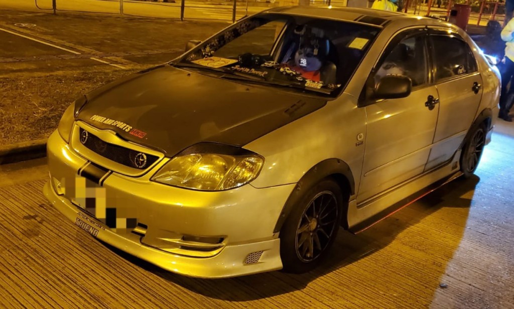 被扣查車輛。 警方圖片