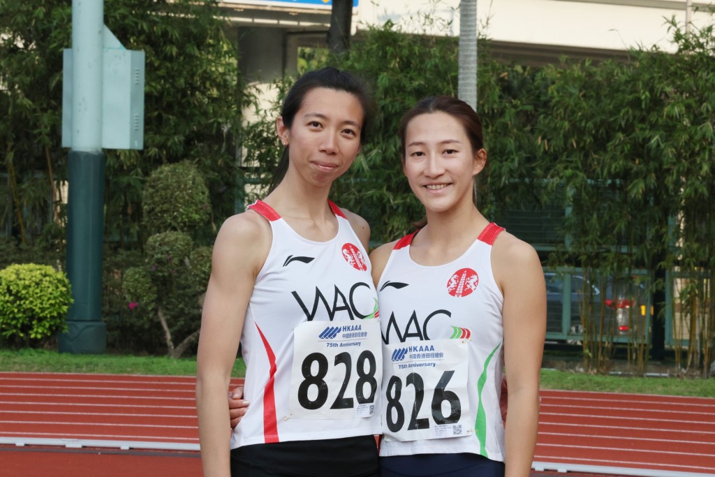 张静岚（右）及张芷婷（左）同样有个亚运梦，期望今年能如愿达标。徐嘉华摄