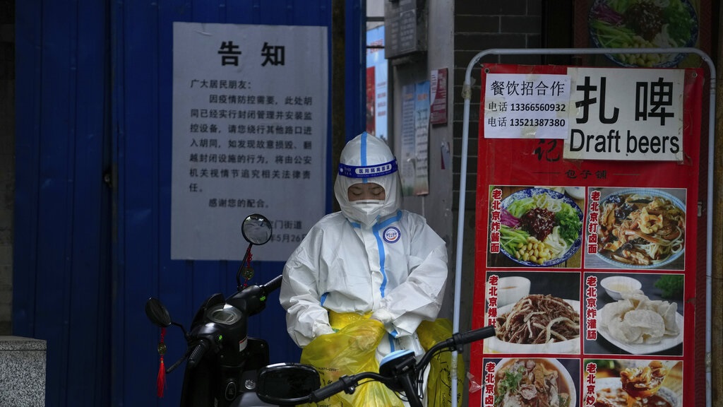 上海周三開放堂食。美聯社資料圖片