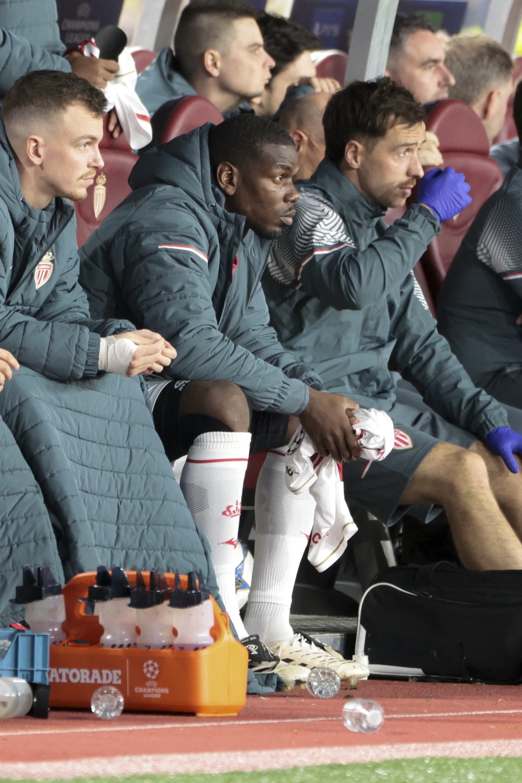 普巴今季在摩纳哥，不是坐冷板就是养伤。法新社