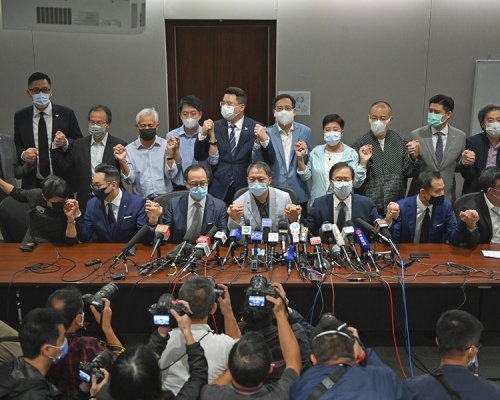 美國制裁14名人大常委,以回應北京當局早前取消4名民主派議員資格。資料圖片