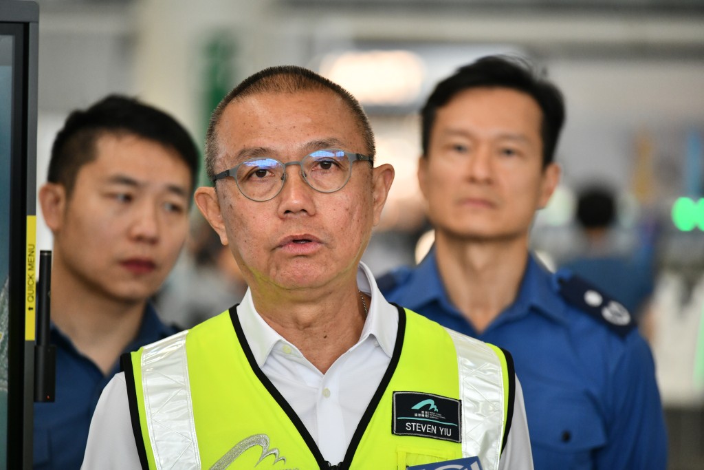 香港機場管理局機場運行執行總監姚兆聰。盧江球攝 香港機場管理局機場運行執行總監姚兆聰。盧江球攝