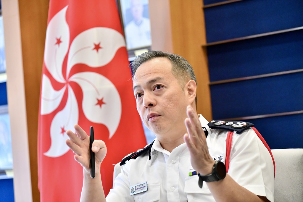 警务处处长周一鸣表示,警队会继续秉承“Asia's Finest”品牌,透过活动向世界说好国家故事、香港故事和香港警队故事。 卢江球摄 警务处处长周一鸣表示,警队会继续秉承“Asia's Finest”品牌,透过活动向世界说好国家故事、香港故事和香港警队故事。 卢江球摄