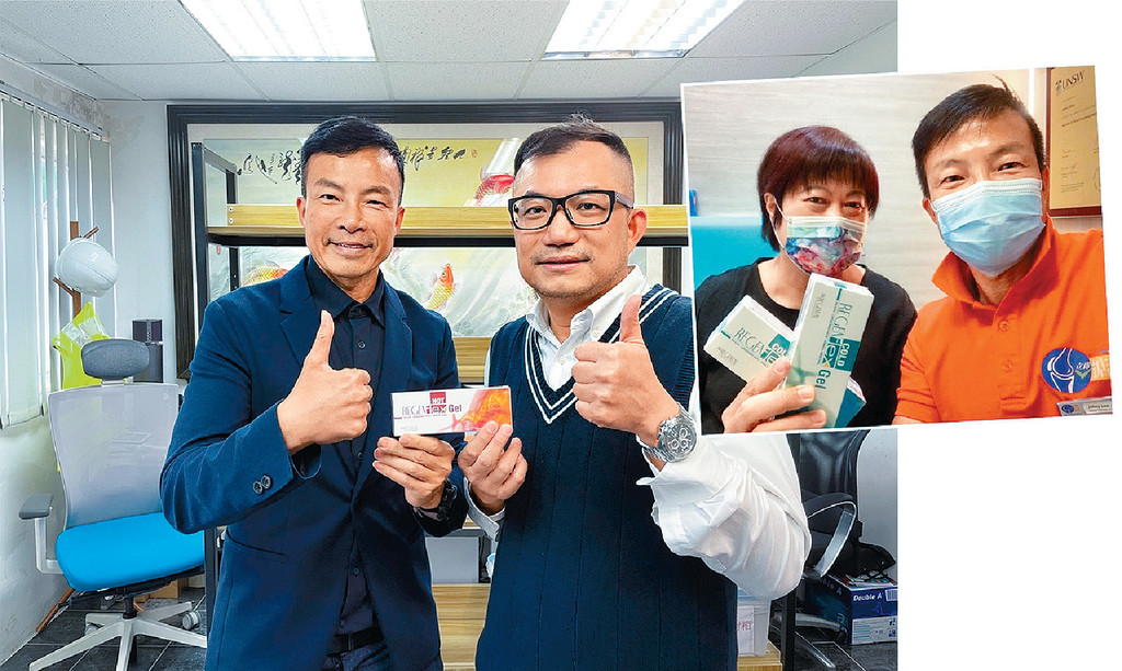 ■運動創傷及營養學顧問李克強(Johny)（左）將會在7月21日（星期五）舉行的免費講座為大家解答問題。梁先生（右）及好姐（小圖左）都在「立即掂」解決了他們膝蓋的問題。
