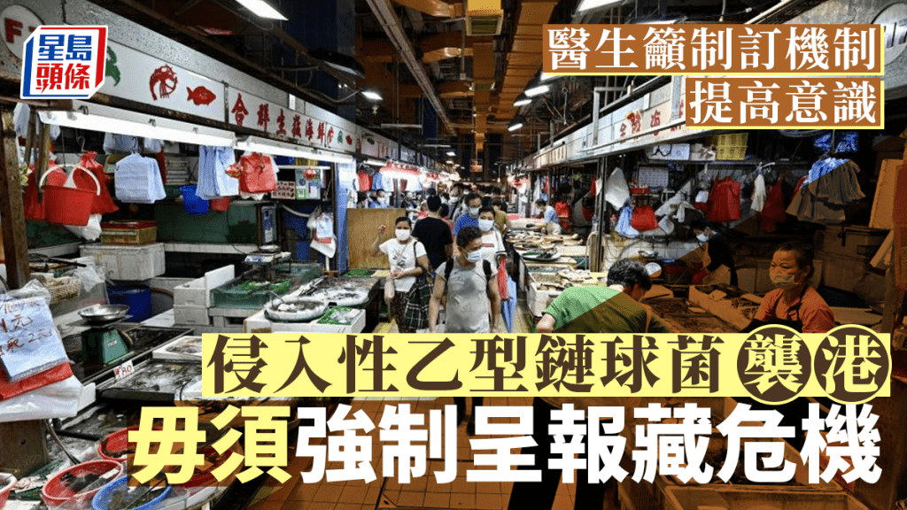 侵入性乙型鏈球菌襲港,衞生防護中心呼籲市民提高警覺,避免徒手觸碰淡水魚。