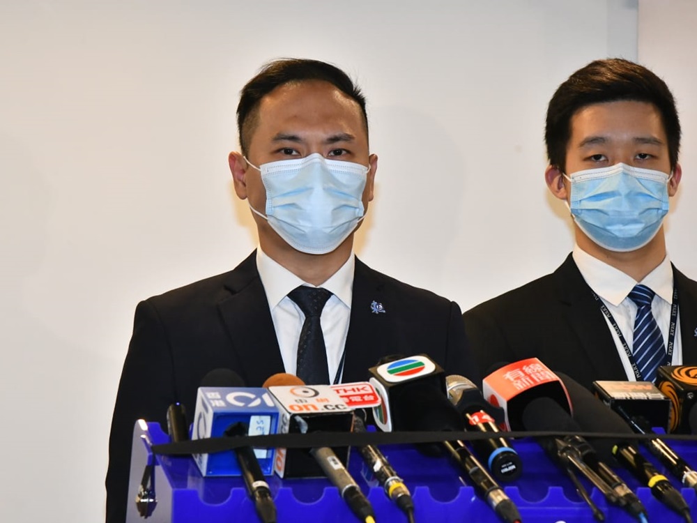 東區刑事部總督察盧彥霖(左)。