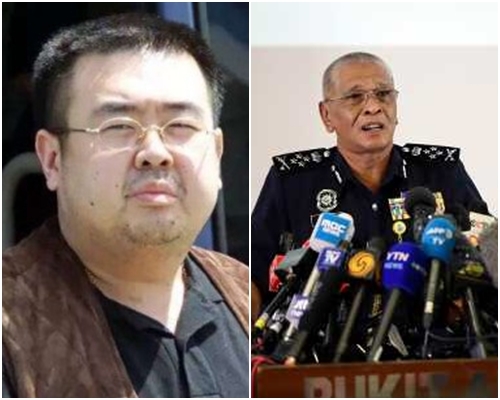 大馬警方(右)暫未確定金正男(左)死因。