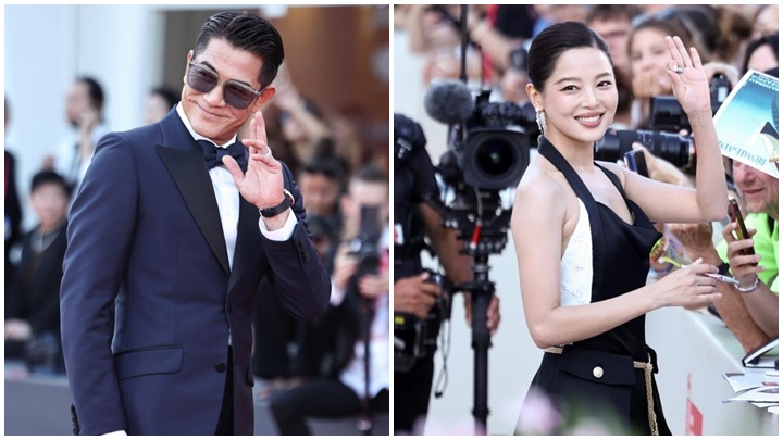 內地導演蔡尚君執導，張頌文、辛芷蕾、馮紹峰主演的電影《日掛中天》昨日（5日）在威尼斯影展登場，更獲郭富城現身首映禮撐場。