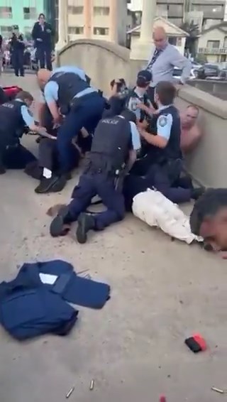 悉尼邦迪滩发生枪击事件。 悉尼邦迪滩发生枪击事件。