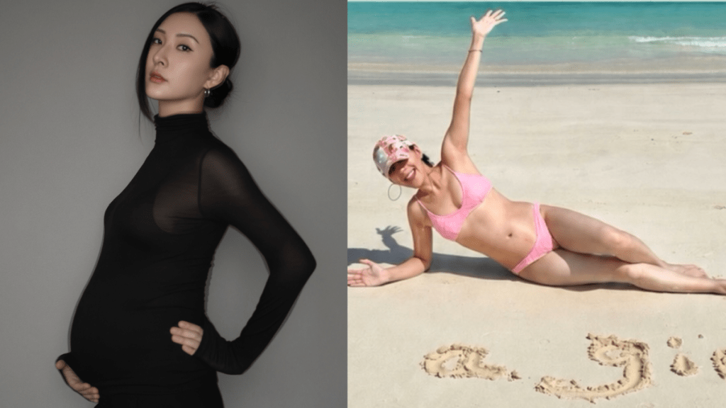 前TVB主持陳約臨宣布陀女  比堅尼晒8月孕肚照手腳極纖幼  預告囡囡係K-Pop迷