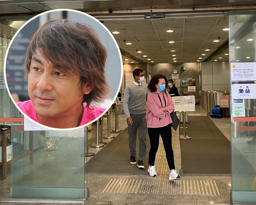 王合喜(灰衫男)承認兩項罪行。陳慧瑩攝