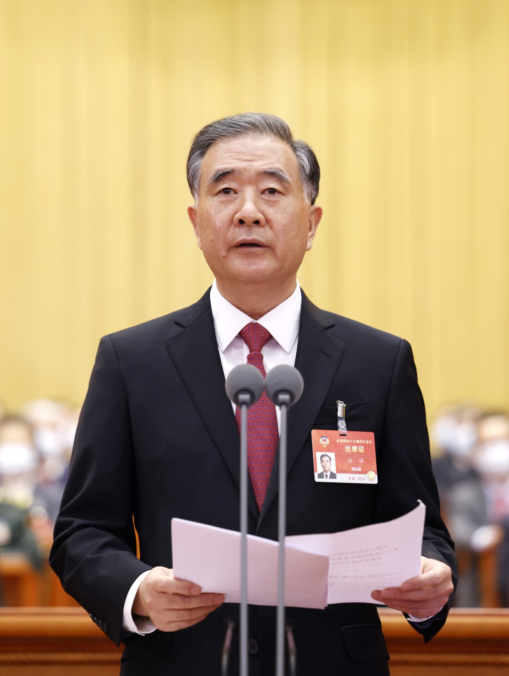 汪洋指出，要筑牢重要阵地，毫不动摇坚持和加强中共的领导，巩固和扩大执政党的群众基础和社会基础。新华社图片