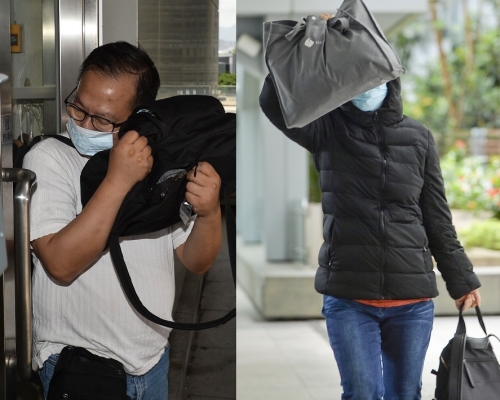 42歲婦人王榮汶(右)及其52歲丈夫凌耀忠。資料圖片