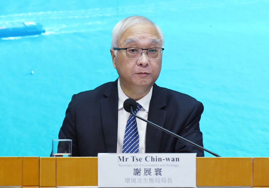環境及生態局局長謝展寰。 環境及生態局局長謝展寰。