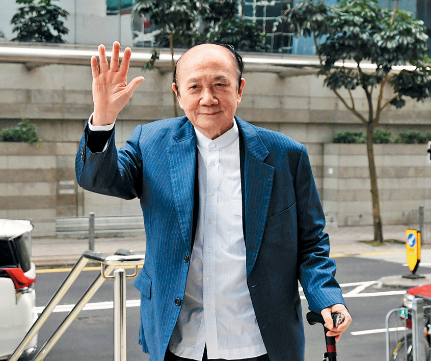 前立法會議員詹培忠（圖）及兒子詹劍崙，早前被裁定兩項串謀詐騙罪成。