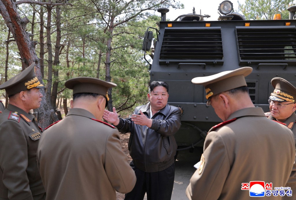 金正恩向官兵強調國家核武戰備的重要性。路透社