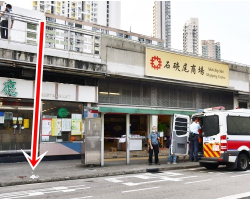 現場遺下血漬。