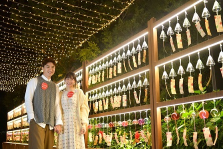 「声の步道」闪烁灯饰重现津轻琉璃的光影魅力。(YOHO MALL形点) 「声の步道」闪烁灯饰重现津轻琉璃的光影魅力。(YOHO MALL形点)