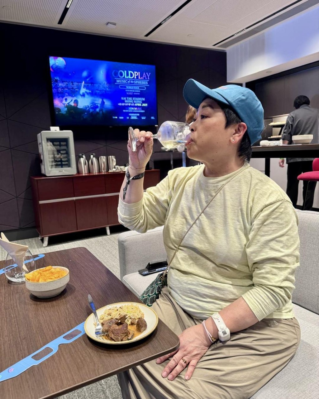 盧覓雪曝光VIP包廂內貌。 盧覓雪曝光VIP包廂內貌。