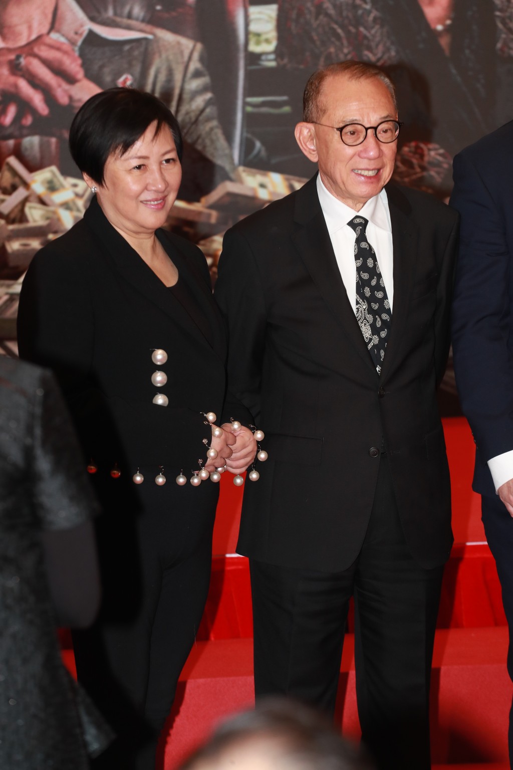 英皇集团主席杨受成博士与太太陆小曼。