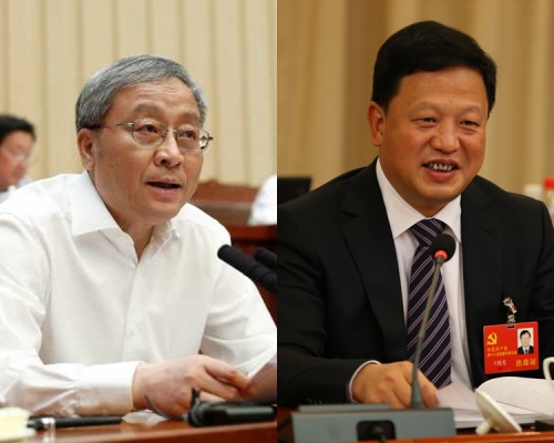 財政部原副部長張少春(左)和貴州前常務副省長王曉光(右),被中紀委宣布開除黨籍和公職。