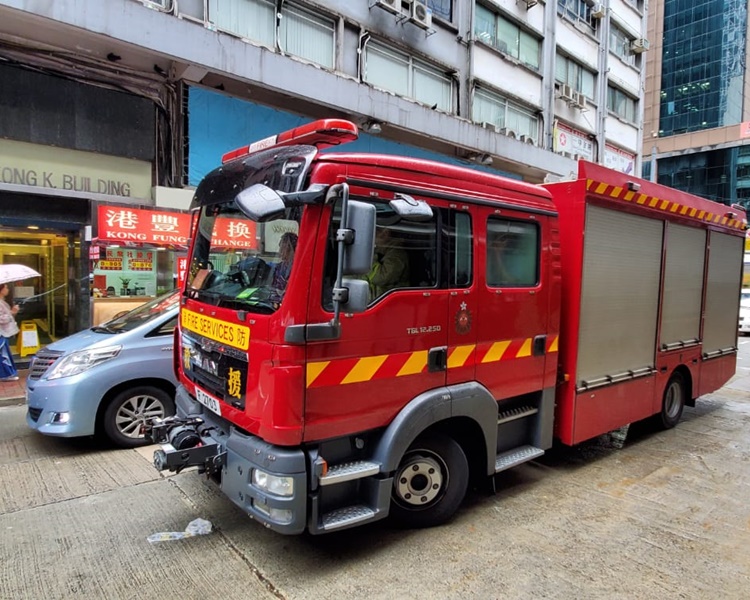 消防到場處理。楊偉亨攝