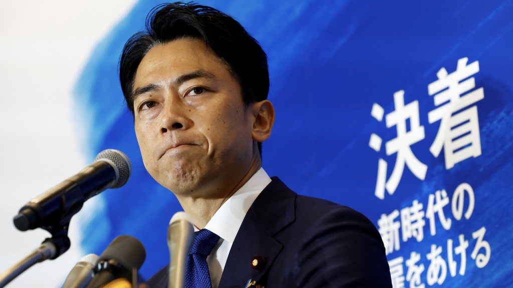 民眾支持小泉進次郎成為日本新首相。 路透社