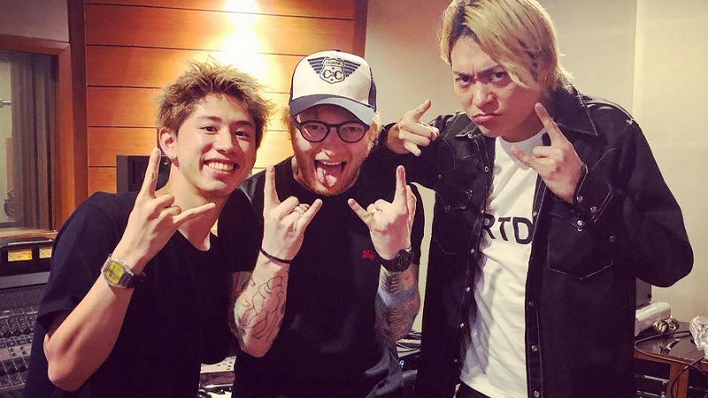 ONE OK ROCK與Ed Sheeran。
