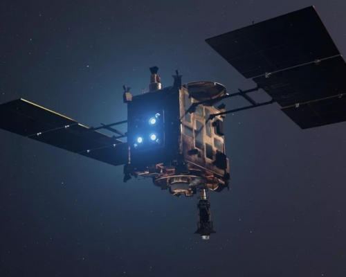 日本探測器「隼鳥2號」成功着陸龍宮小行星。(網圖) 