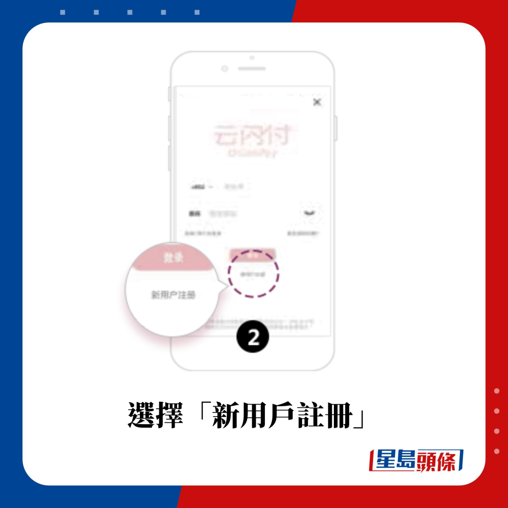 2. 选择「新用户注册」